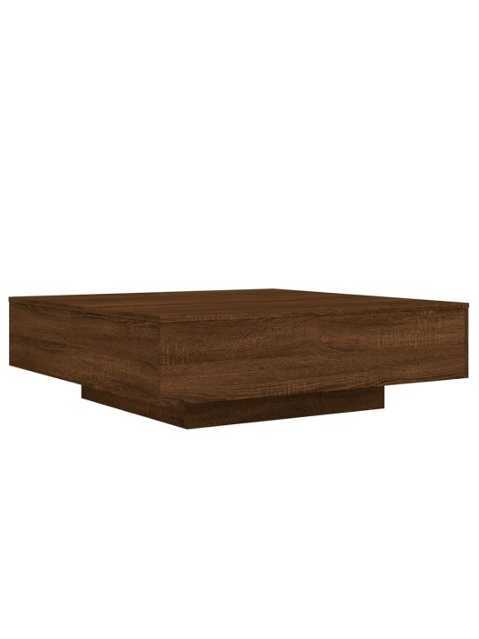 Konferenční stolek hnědý dub 100 x 100 x 31 cm kompozitní dřevo