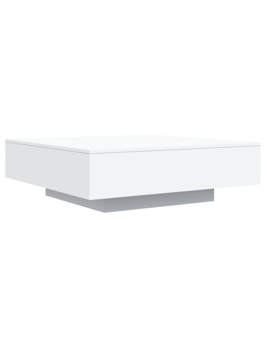 Konferenční stolek s LED osvětlením bílý 100 x 100 x 31 cm