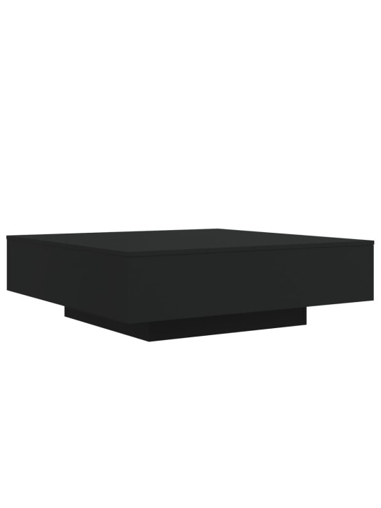 Konferenční stolek s LED osvětlením černý 100 x 100 x 31 cm