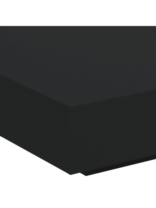 Konferenční stolek s LED osvětlením černý 100 x 100 x 31 cm