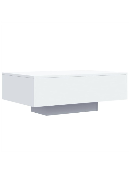Konferenční stolek s LED osvětlením bílý 85 x 55 x 31 cm