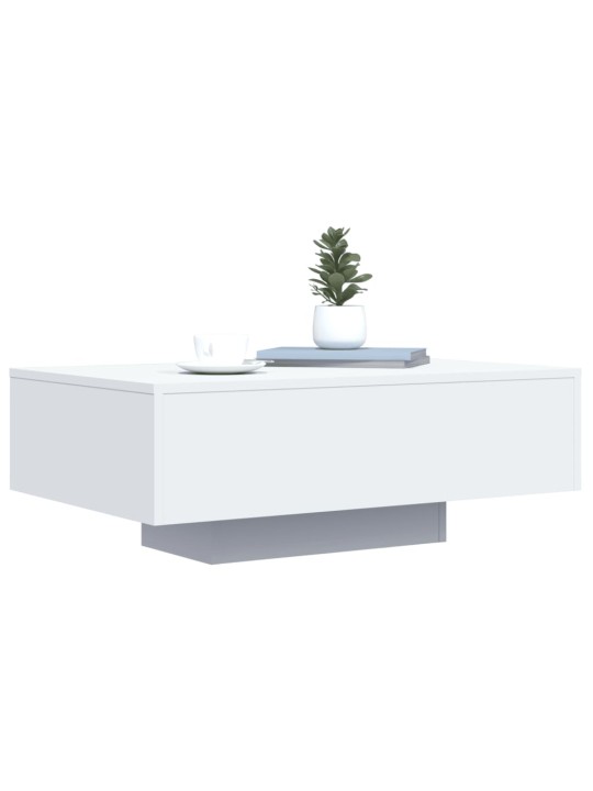Konferenční stolek s LED osvětlením bílý 85 x 55 x 31 cm