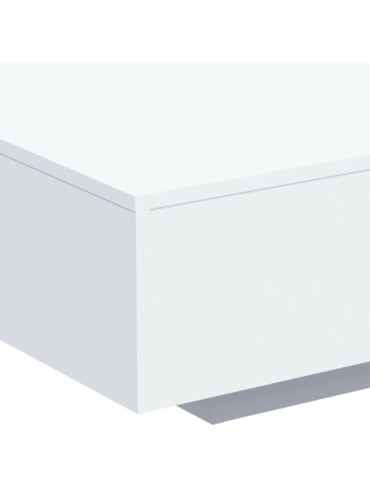 Konferenční stolek s LED osvětlením bílý 85 x 55 x 31 cm