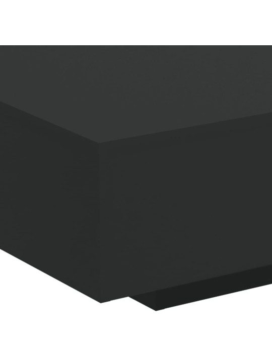 Konferenční stolek s LED osvětlením černý 85 x 55 x 31 cm