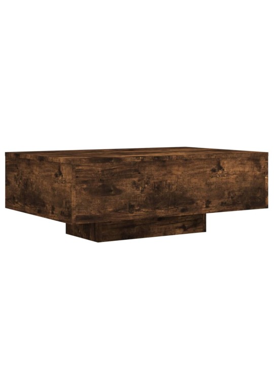Konferenční stolek s LED osvětlením kouřový dub 85 x 55 x 31 cm