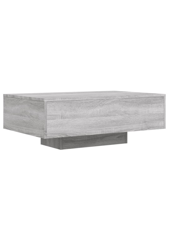 Konferenční stolek s LED osvětlením šedý sonoma 85 x 55 x 31 cm
