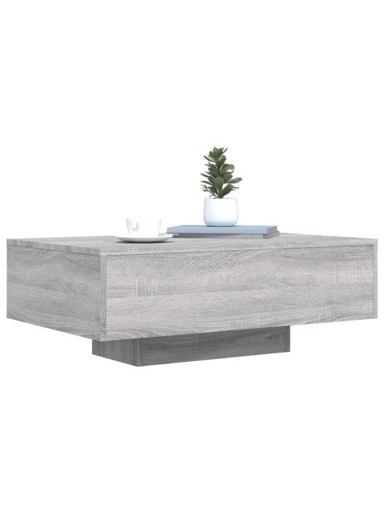 Konferenční stolek s LED osvětlením šedý sonoma 85 x 55 x 31 cm