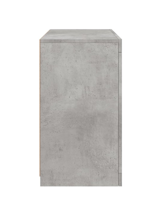 Příborník s LED osvětlením betonově šedý 60,5 x 37 x 67 cm