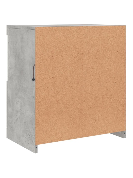 Příborník s LED osvětlením betonově šedý 60,5 x 37 x 67 cm