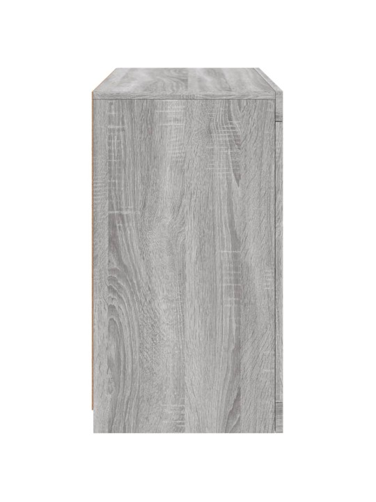 Příborník s led osvětlením šedý sonoma 60,5 x 37 x 67 cm