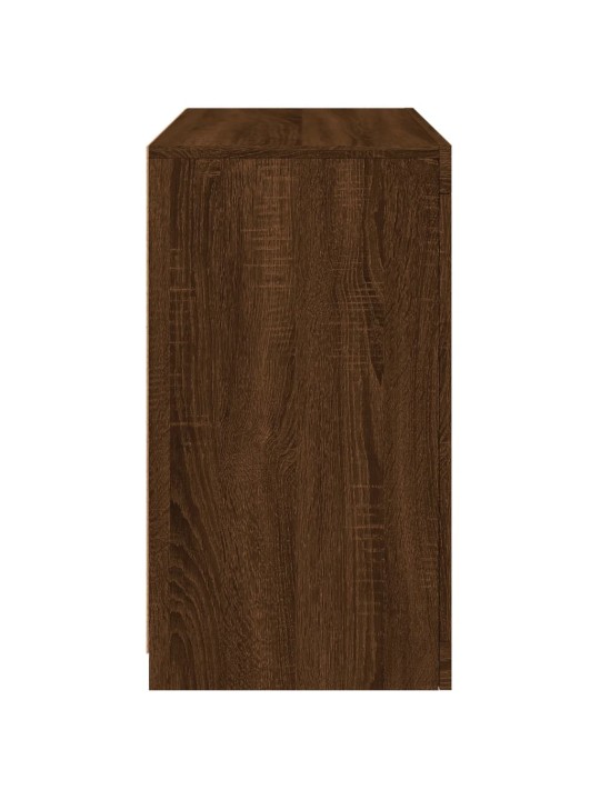 Příborník s LED osvětlením hnědý dub 60,5 x 37 x 67 cm