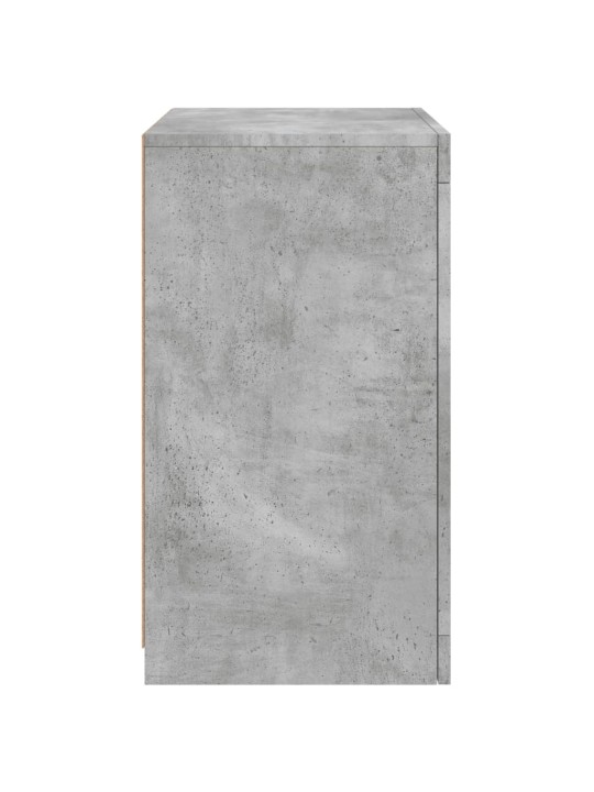 Odkládací skříňky s LED osvětlením 2 ks betonově šedé kompozit