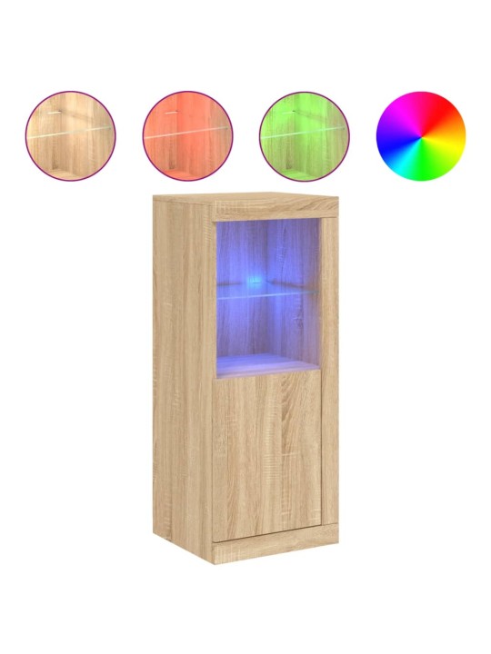 Příborník s LED osvětlením dub sonoma 41 x 37 x 100 cm