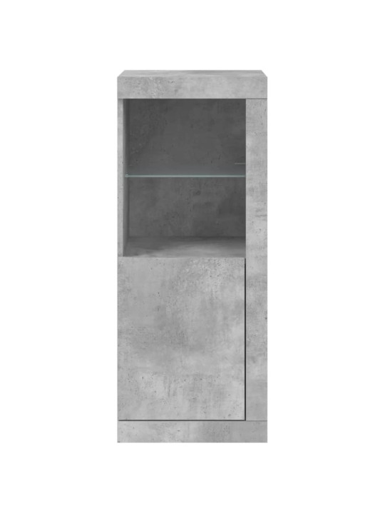 Příborník s LED osvětlením betonově šedý 41 x 37 x 100 cm