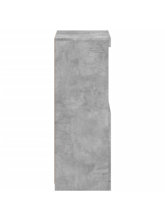 Příborník s LED osvětlením betonově šedý 41 x 37 x 100 cm