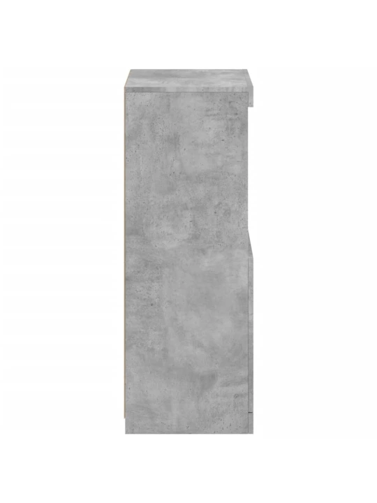 Příborník s LED osvětlením betonově šedý 41 x 37 x 100 cm