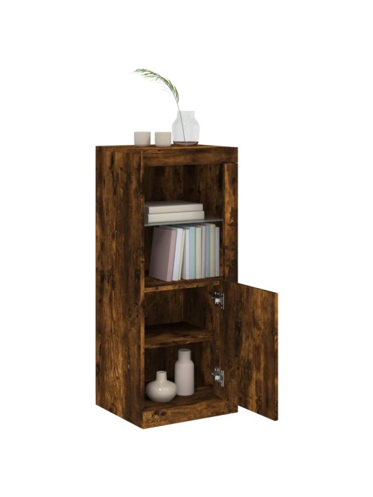 Příborník s LED osvětlením kouřový dub 41 x 37 x 100 cm