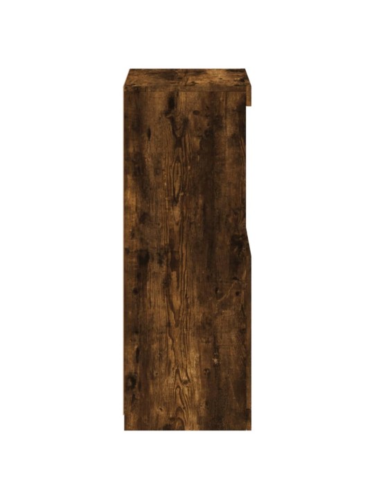 Příborník s LED osvětlením kouřový dub 41 x 37 x 100 cm