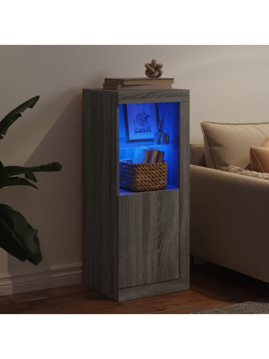 Příborník s LED osvětlením šedý sonoma 41 x 37 x 67 cm