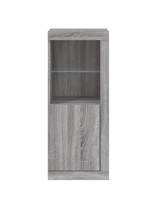 Příborník s LED osvětlením šedý sonoma 41 x 37 x 67 cm