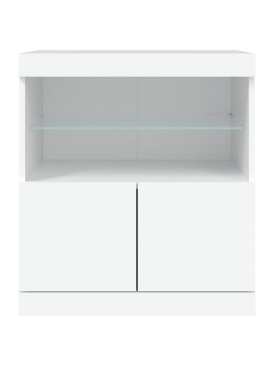 Příborník s LED osvětlením bílý 60 x 37 x 67 cm