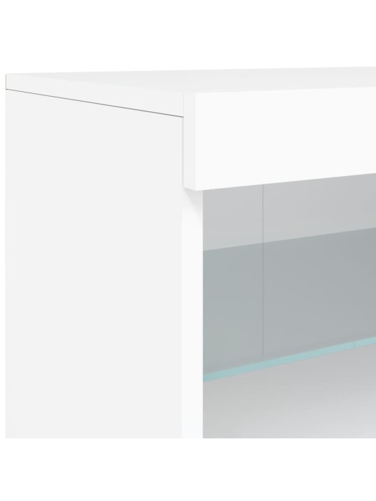 Příborník s LED osvětlením bílý 60 x 37 x 67 cm