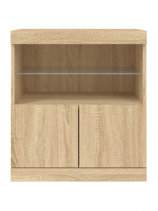 Příborník s LED osvětlením dub sonoma 60 x 37 x 67 cm
