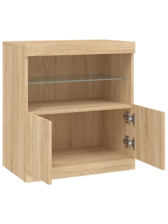 Příborník s LED osvětlením dub sonoma 60 x 37 x 67 cm