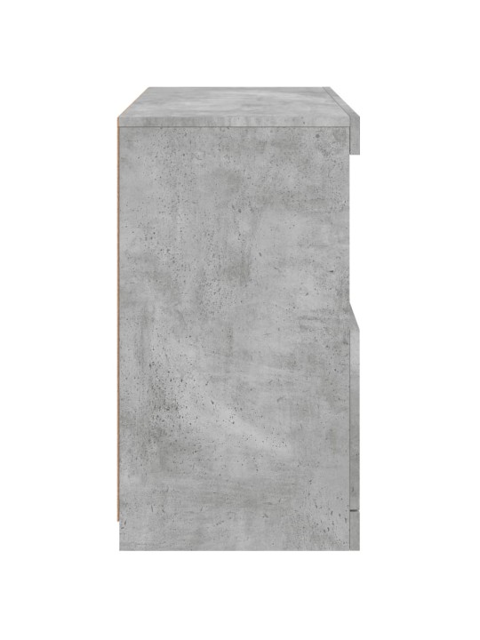 Příborník s LED osvětlením betonově šedý 60 x 37 x 67 cm