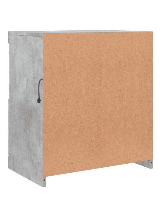 Příborník s LED osvětlením betonově šedý 60 x 37 x 67 cm