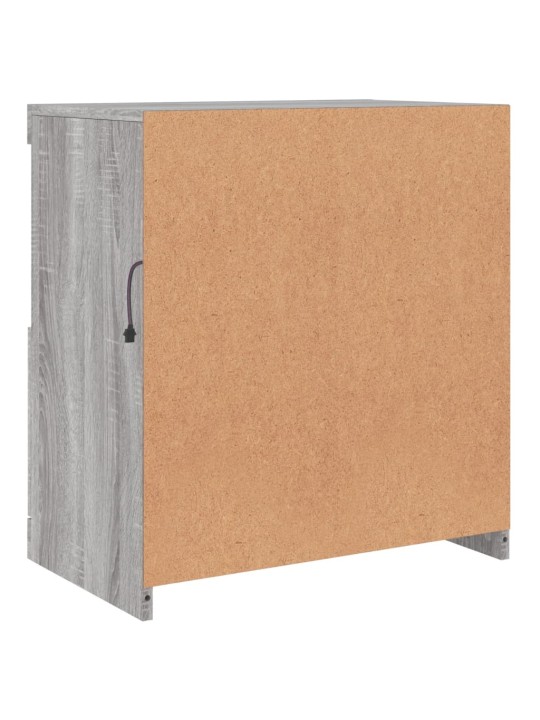 Příborník s led osvětlením šedý sonoma 60 x 37 x 67 cm