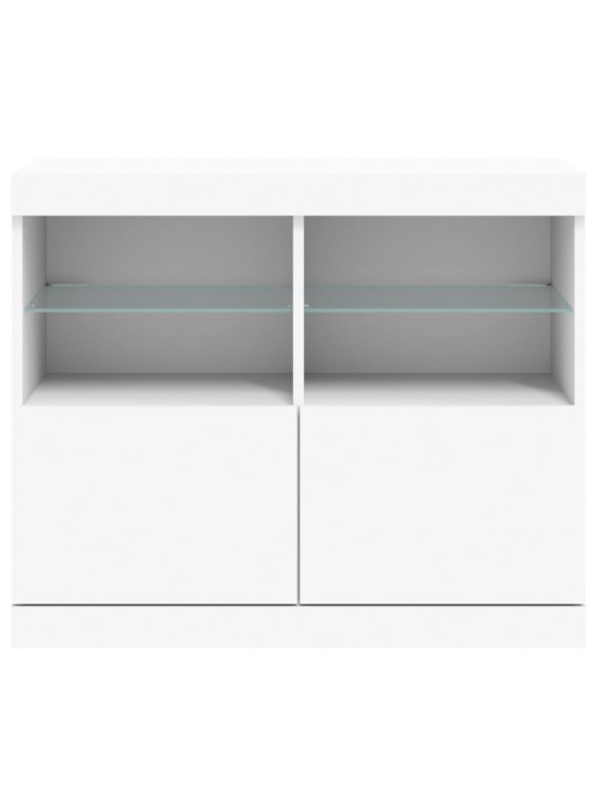 Příborník s LED osvětlením bílý 81 x 37 x 67 cm