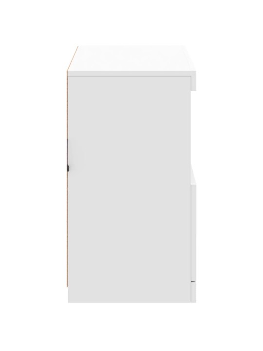 Příborník s LED osvětlením bílý 81 x 37 x 67 cm