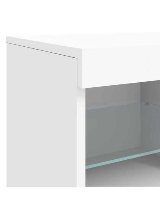 Příborník s LED osvětlením bílý 81 x 37 x 67 cm