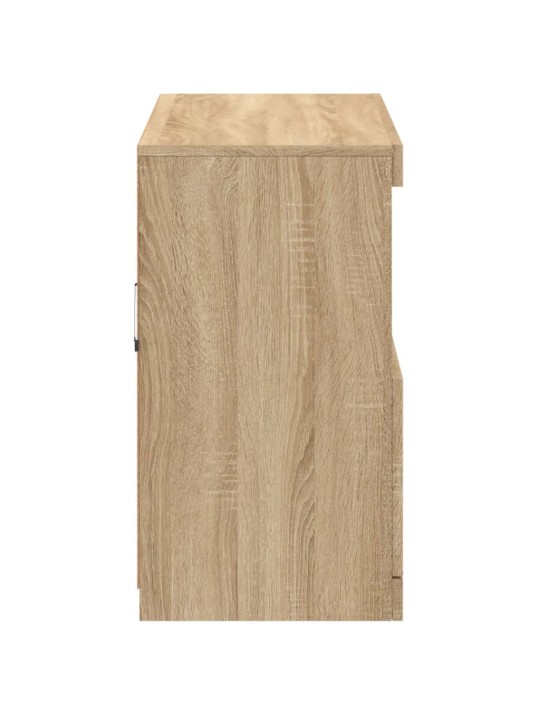 Příborník s LED osvětlením dub sonoma 81 x 37 x 67 cm
