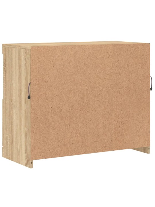 Příborník s LED osvětlením dub sonoma 81 x 37 x 67 cm