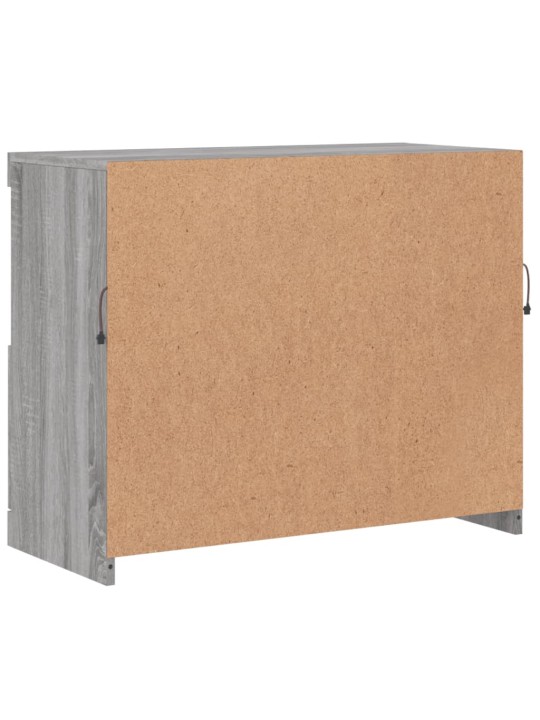 Příborník s LED osvětlením šedý sonoma 81 x 37 x 67 cm