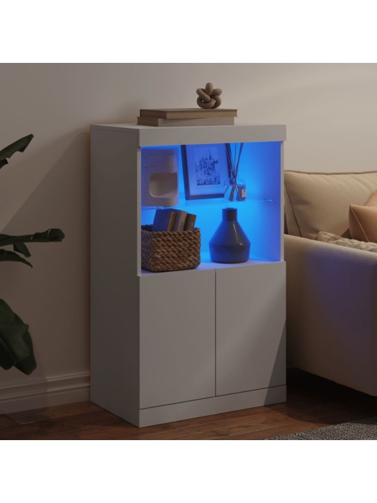 Příborník s LED osvětlením bílý 60,5 x 37 x 100 cm