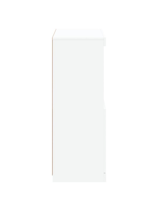 Příborník s LED osvětlením bílý 60,5 x 37 x 100 cm