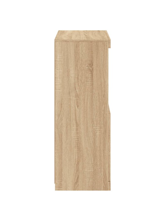 Příborník s LED osvětlením dub sonoma 60,5 x 37 x 100 cm
