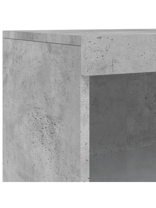 Příborník s LED osvětlením betonově šedý 60,5 x 37 x 100 cm