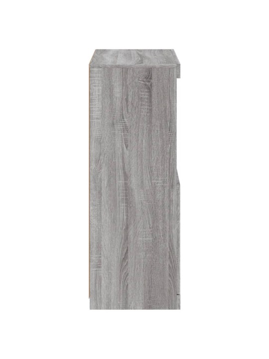 Příborník s LED osvětlením šedý sonoma 60,5 x 37 x 100 cm