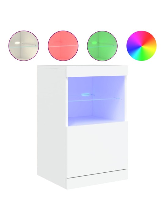 Příborník s LED osvětlením bílý 41 x 37 x 67 cm