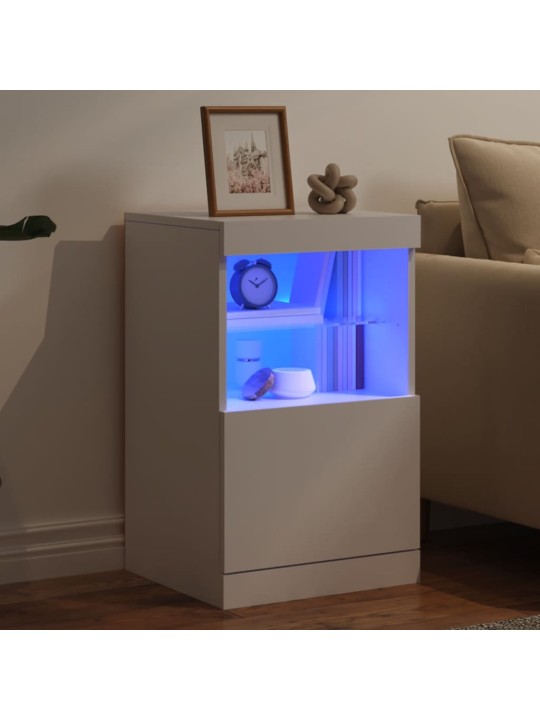 Příborník s LED osvětlením bílý 41 x 37 x 67 cm