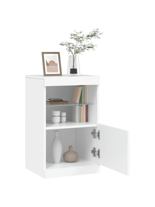 Příborník s LED osvětlením bílý 41 x 37 x 67 cm