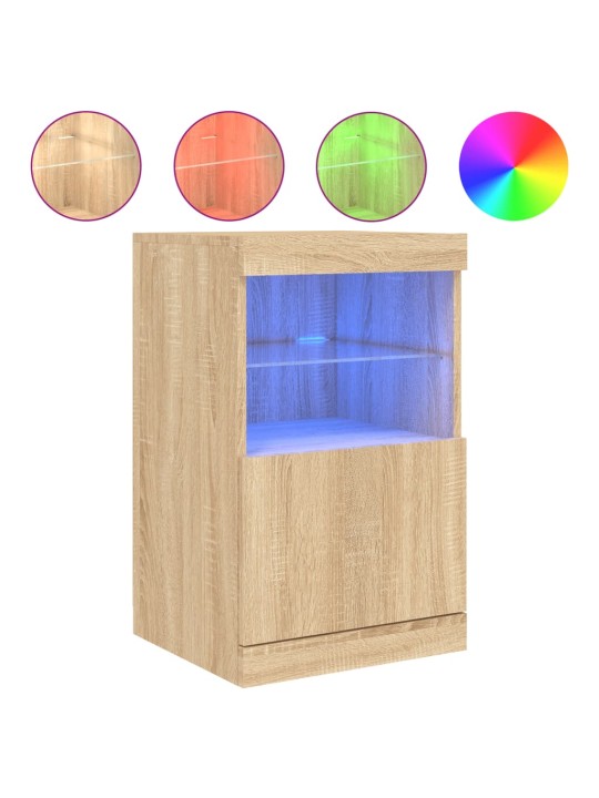 Příborník s LED osvětlením dub sonoma 41 x 37 x 67 cm