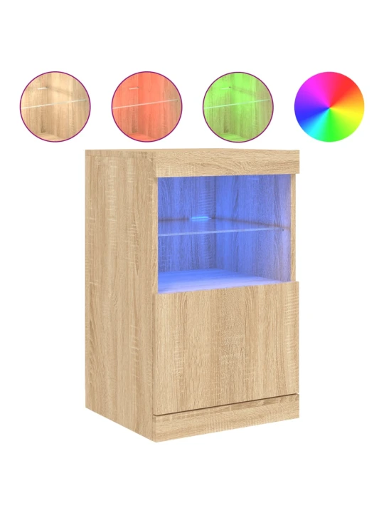 Příborník s LED osvětlením dub sonoma 41 x 37 x 67 cm