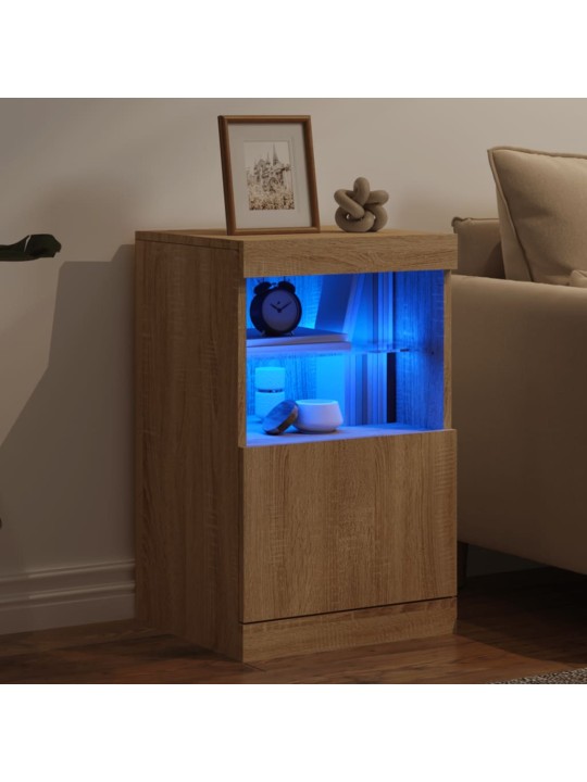 Příborník s LED osvětlením dub sonoma 41 x 37 x 67 cm
