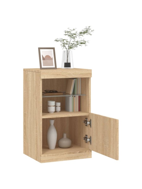 Příborník s LED osvětlením dub sonoma 41 x 37 x 67 cm