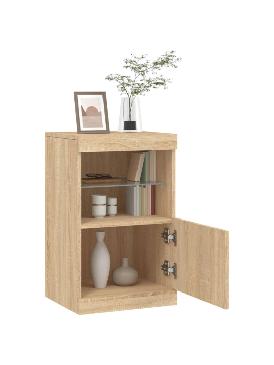 Příborník s LED osvětlením dub sonoma 41 x 37 x 67 cm
